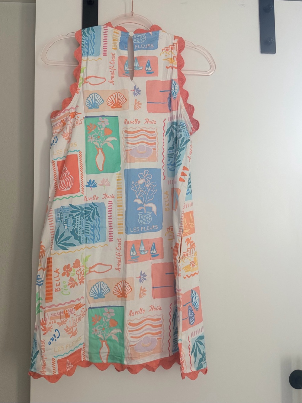 Prosperina Seashell Dress Sleeveless Shift Dress - Picture 4 of 7